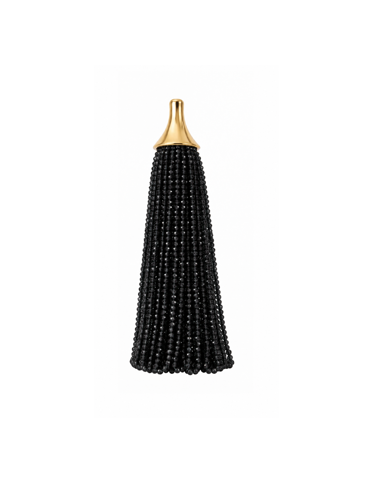The Black Spinel Ripple Pendant