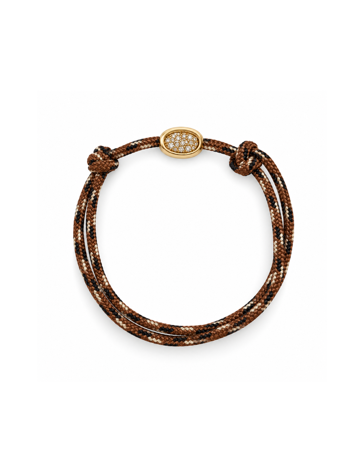 gold bead on cord